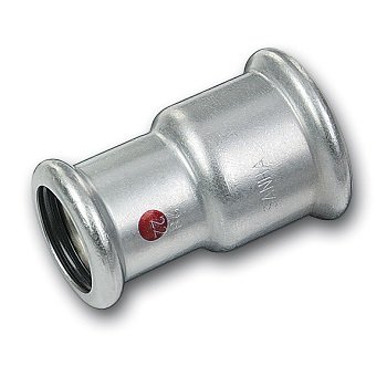 Муфта редукционная SANHA 24240 35x28 мм, оцинкованная сталь, ВПр-ВПр