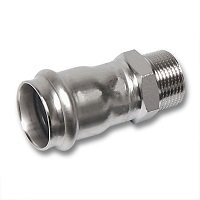 Ниппель переходной SANHA 9243G 28 мм x 1", нержавеющая сталь, ВПр-НР