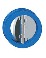 Клапан обратный двухстворчатый межфланцевый Tecofi CB3448N DN100 PN16, чугун