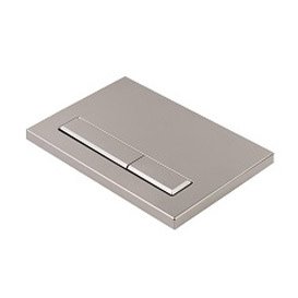Клавиша смыва для унитаза ELSEN E16, прямоугольные кнопки без выступа, 220x13x150 мм, черная матовая