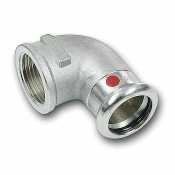 Переход угловой 90° SANHA 24090G 22 мм x 3/4", оцинкованная сталь, ВПр-ВР