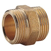 Ниппель Giacomini 3/4" НН, латунь, нехромированный