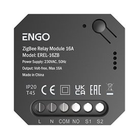 Реле ENGO ZigBee 1x16 А, выход NO-COM