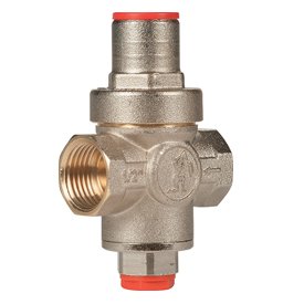 Редуктор давления поршневой компактный Giacomini R153C 1/2" ВВ, 1-5,5 бар, хром