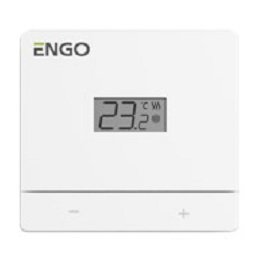 Терморегулятор проводной накладной ENGO на батарейках, белый (арт. EASYBATW)
