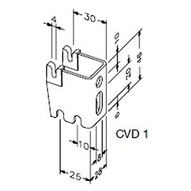 Консоль настенная Zehnder CVD 1, 25/30 мм