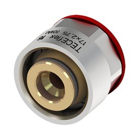 Концовка разборная для универсальной трубы TECE TECEspring AX 20 мм, 3/4" евроконус, латунь