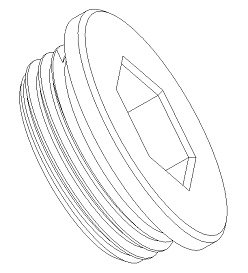 Заглушка для коллектора Rehau MX 3/4" НР, хром