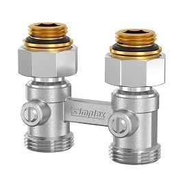 Узел нижнего подключения прямой Simplex Standard Line D1/50 1/2" НР x 3/4" НР, латунь