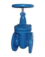 Задвижка клиновая полнопроходная Tecofi DN 100 PN 10, фланцевая, корпус серый чугун, клин ковкий чугун