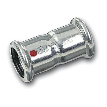 Муфта соединительная SANHA 24270 35 мм, оцинкованная сталь, ВПр-ВПр