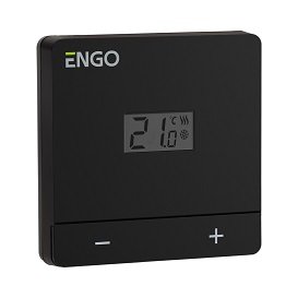 Терморегулятор проводной накладной ENGO на батарейках, черный (арт. EASY-BATB)