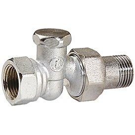 Клапан отсекающий прямой Giacomini R17D2 1/2" ВН, латунь хромированная