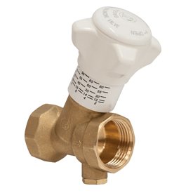Клапан балансировочный статический Giacomini R206B-1 DN 25 (1") ВВ, PN 25, латунь, со сливом