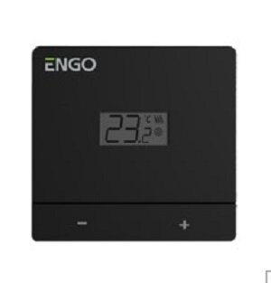 Терморегулятор проводной накладной ENGO на батарейках, черный (арт. EASYBATB)