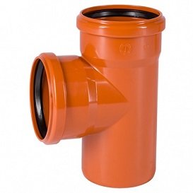 Тройник канализационный Ostendorf KGEA 110 мм 87°, ПВХ