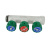 Коллектор модульный ELSEN 3/4"x3/4" EK, 3 контура, с вентилями 90°, латунь TIN