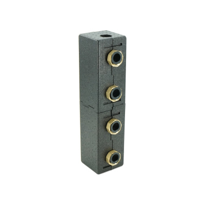 Гребенка ELSEN DN25 1 1/2", 2 контура, 82 кВт, 3,5 м3/ч, 6 бар, от +2 до +110°C, с теплоизоляцией