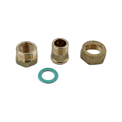 Сгон-американка прямой ELSEN Metalit 1/2" НВ, латунь, с плоским уплотнением