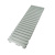 Радиатор трубчатый настенный KZTO QUADRUM 40 H-300-20 R, нижнее подключение правостороннее, без термоклапана, белый муар