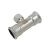Тройник SANHA NiroPress 28 мм x 1/2" x 28 мм, AISI 316L, ВПр-ВР-ВПр