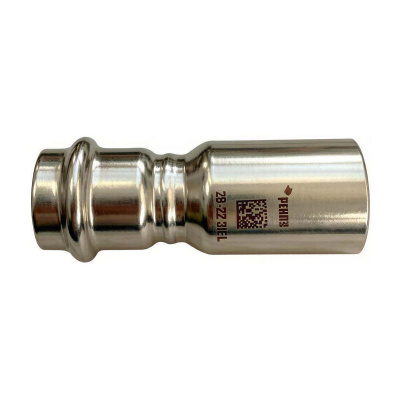 Пресс-вставка переходная Rehau EdelPress 28-22 мм, AISI 316L