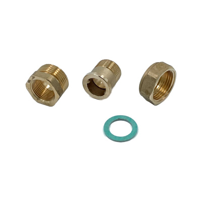 Сгон-американка прямой ELSEN Metalit 3/4" НВ, латунь, с плоским уплотнением