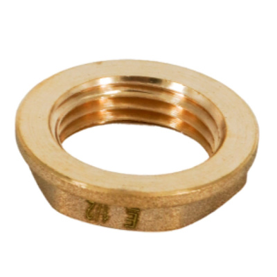 Гайка стопорная ELSEN Metalit 1/2" В, латунь, с фланцем, CN