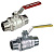Кран шаровой Giacomini 1 1/4" НН, хромированный, с рычаговой рукояткой (арт. R253LX006)