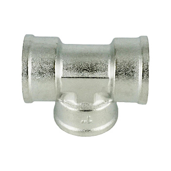 Тройник равнопроходный ELSEN Metalit TIN PLATED 1 1/4" ВВВ, латунь, CN
