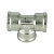 Тройник равнопроходный ELSEN Metalit TIN PLATED 1/2" ВВВ, латунь, CN