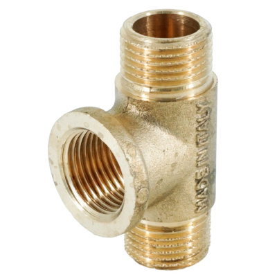 Тройник равнопроходный ELSEN Metalit 1/2" НВН, латунь