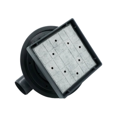 Трап душевой BETTOSERB Simply Perfect 15x15 см, горизонтальный выпуск, с мультисифоном, 70 л/мин