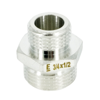 Ниппель переходной ELSEN Metalit TIN PLATED 1/4"x1/2" НН, латунь, CN