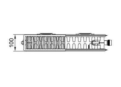 Радиатор стальной панельный Kermi therm-x2 Profil-V FTV тип 22 500x900 мм, нижнее подключение справа