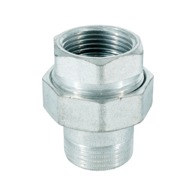 Сгон-американка прямой ELSEN Metalit TIN PLATED 1" НВ, латунь, с плоским уплотнением
