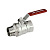 Кран шаровой Giacomini R254DL 1" ВН, стандартный проход, красная ручка-рычаг, хромированный (арт. R254LX005)