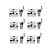 Комплект крепления Zehnder Set CVD (6xBH+CVD1), RAL 9017 matt/9217
