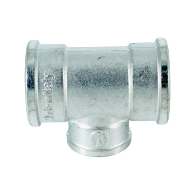 Тройник переходной ELSEN Metalit TIN PLATED 1"x3/4"x1" ВВВ, латунь
