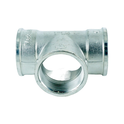 Тройник равнопроходный ELSEN Metalit TIN PLATED 1 1/4" ВВВ, латунь